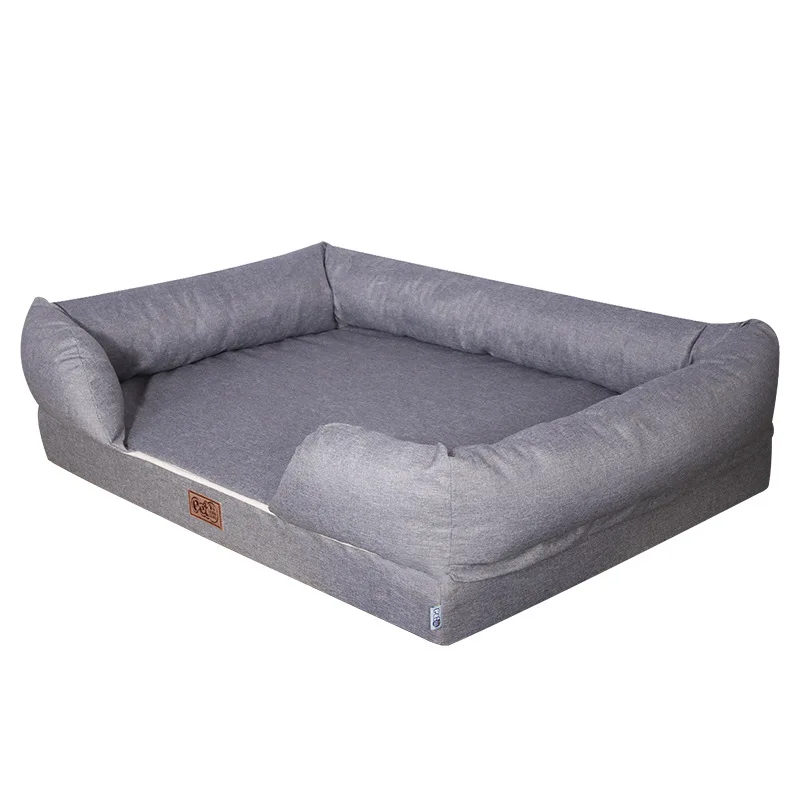 Custom Luxury Foldable Washable Memory Foam Large  Dog Bed