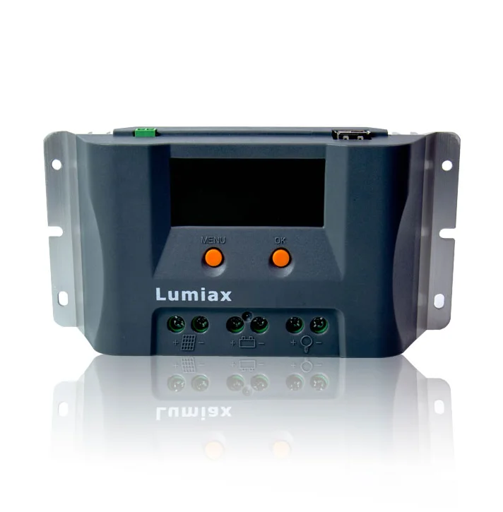 Lumiax 30A 12v 24v USB LCD display PWM solar charge controller