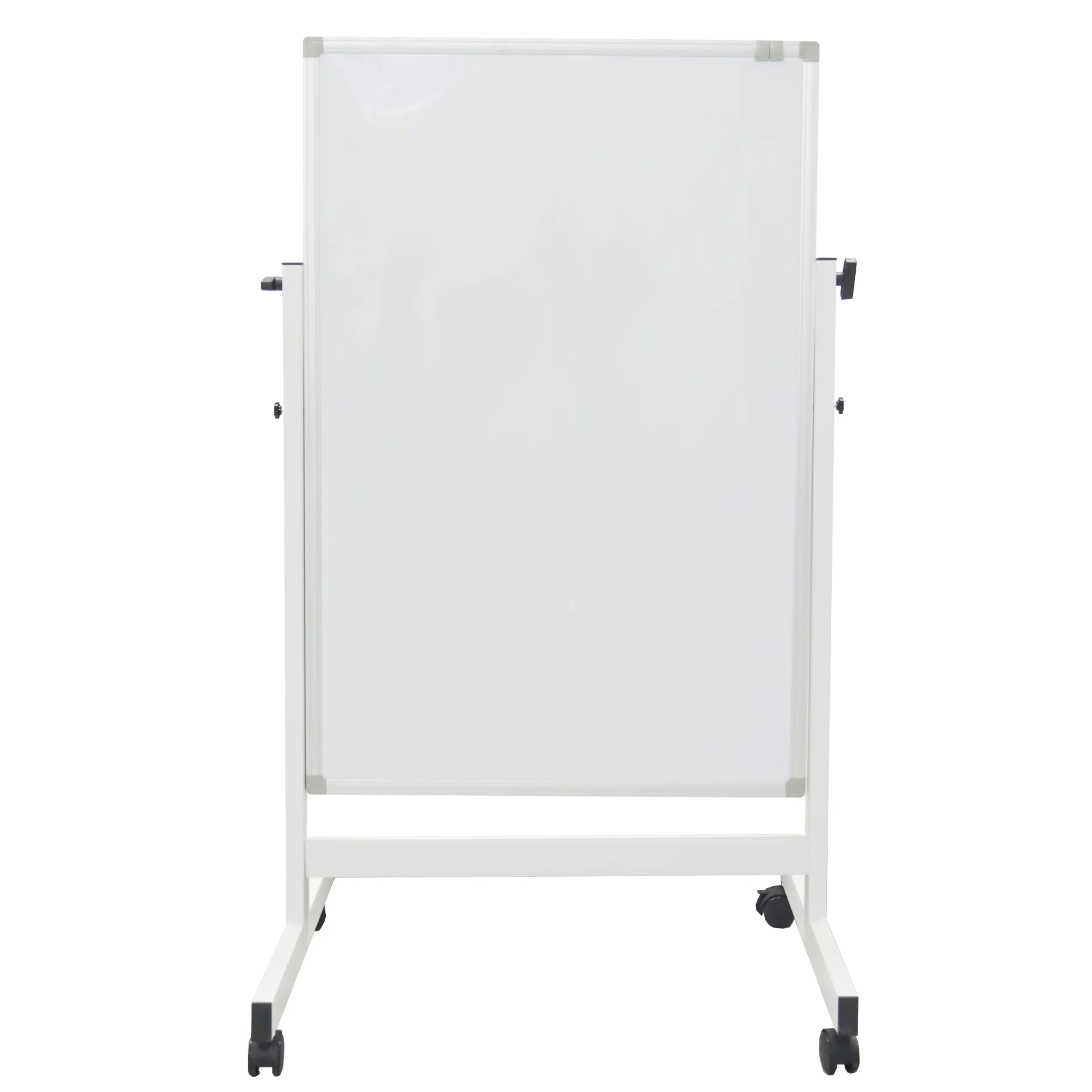 Height adjustable and rotating flip chart easel whiteboard with stand retractable whiteboard with wheels for office/meeting room