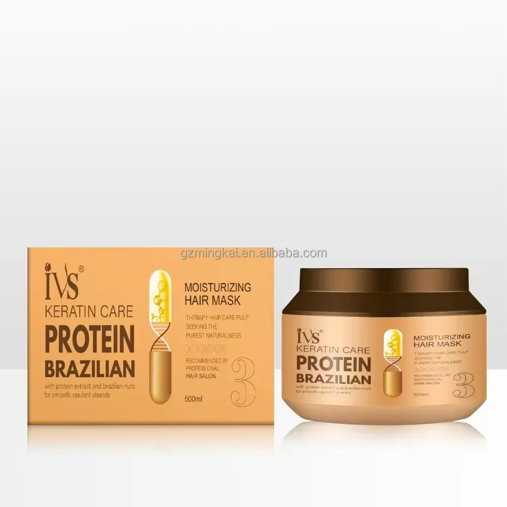 OEM Keratin Leave In Conditioner Moisturizer IVS Hair Care Moisturizing Hydrating Detangler Cream for Dry Damaged Hair