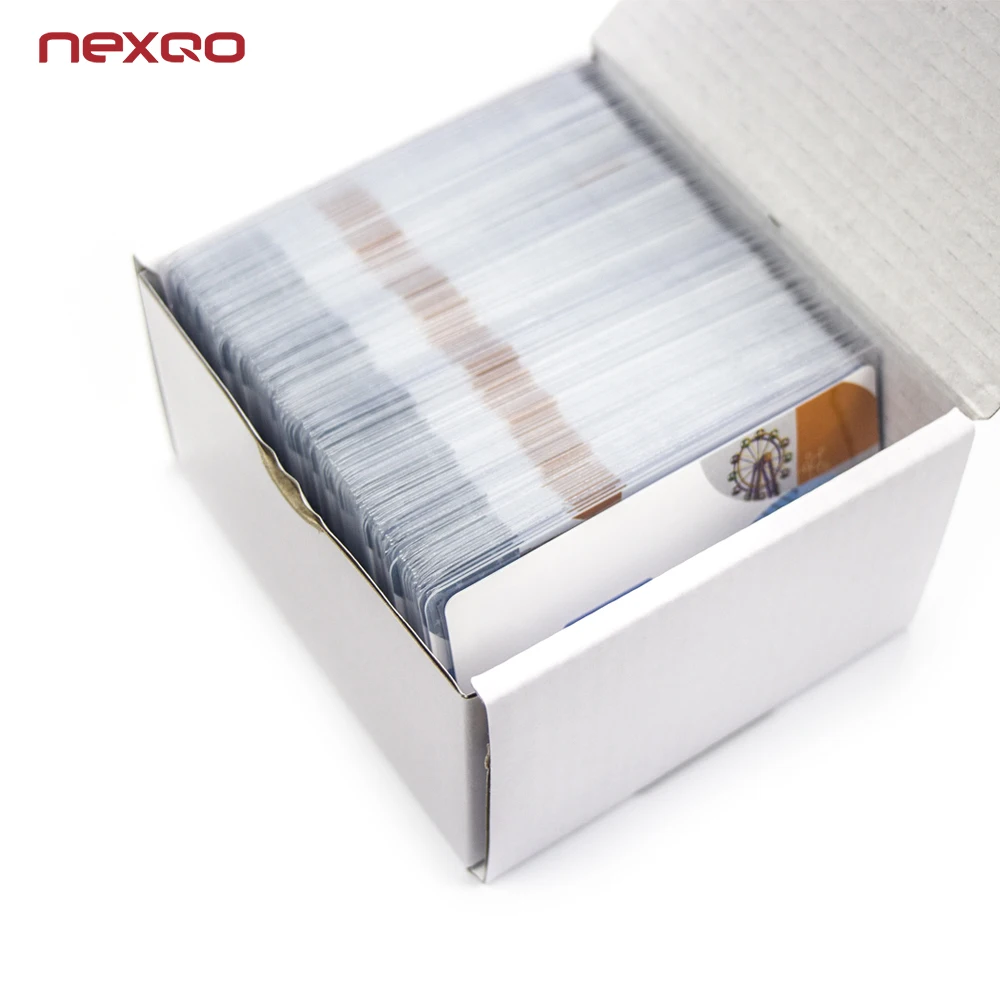 Nexqo fanfold RFID paper/PVC ticket with barcode