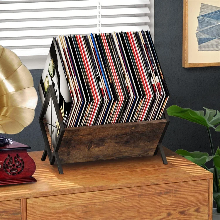80-100 LP Vinyl Record Storage Rack  holder Vinyl Record Display