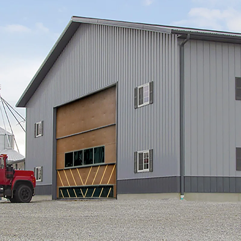 Personnel Doors Sectional Garage Doors with Windows Remote Control Glass JST Modern Inserted Full Size Steel Foldable Industrial