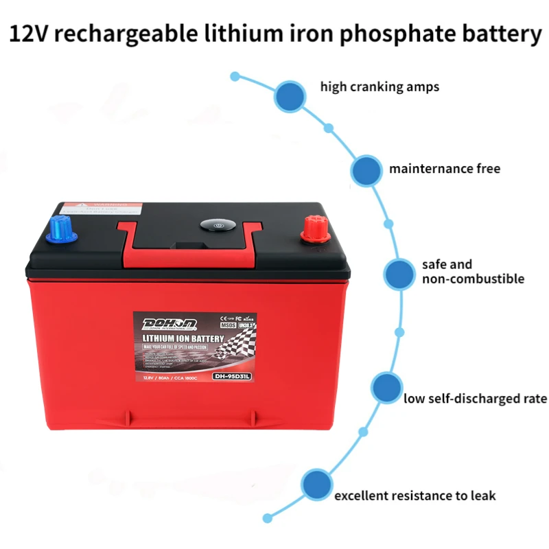 solar lithium battery 12V 62AH Car Starting Battery Auto Batteries Plate For Cars For LUX Power