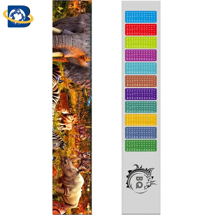 
Stunning 3D Lenticular Ruler , Plastic Flexible Ruler Customized Shape 