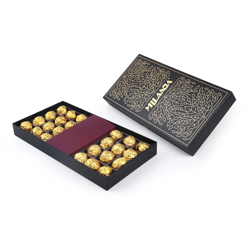 elegant box for chocolate with lid cardboard packaging gift box chocolate halloween advent calendar chocolate box