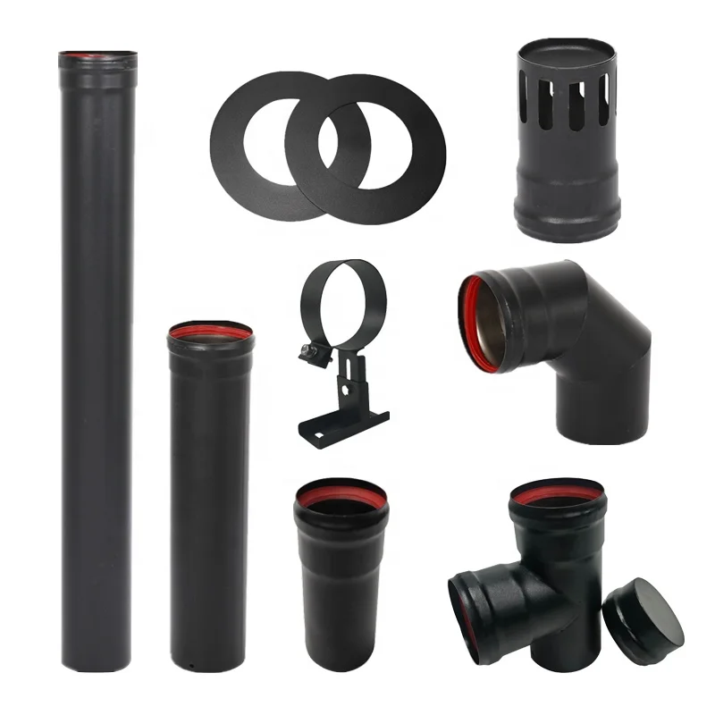 Pellet Stove Pipe 45 Degree Elbow for Black 80