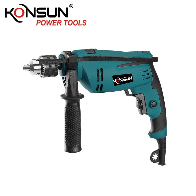 KONSUN China 13mm impact drill driver 600w/710w high quality power tools Electric Handle Impact Drill