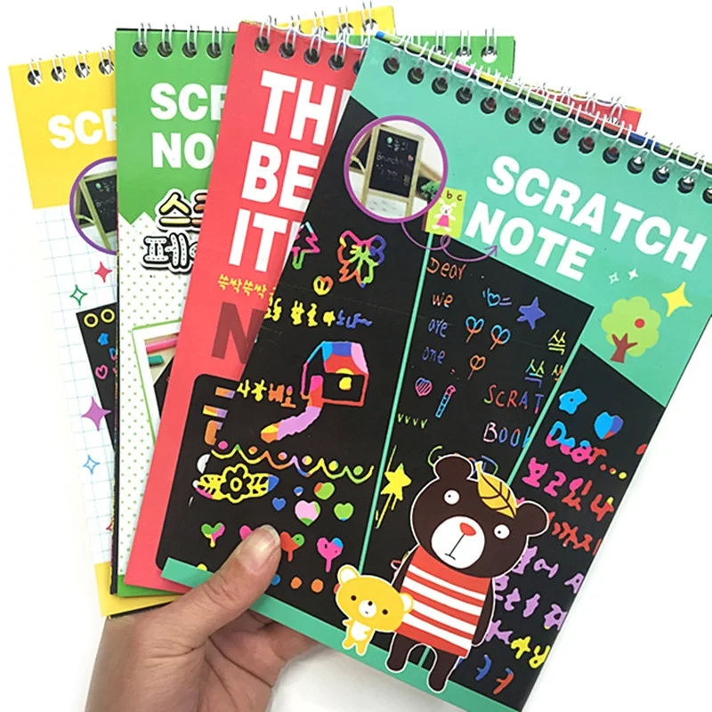 10 Pages Small Scratch Art Notebook