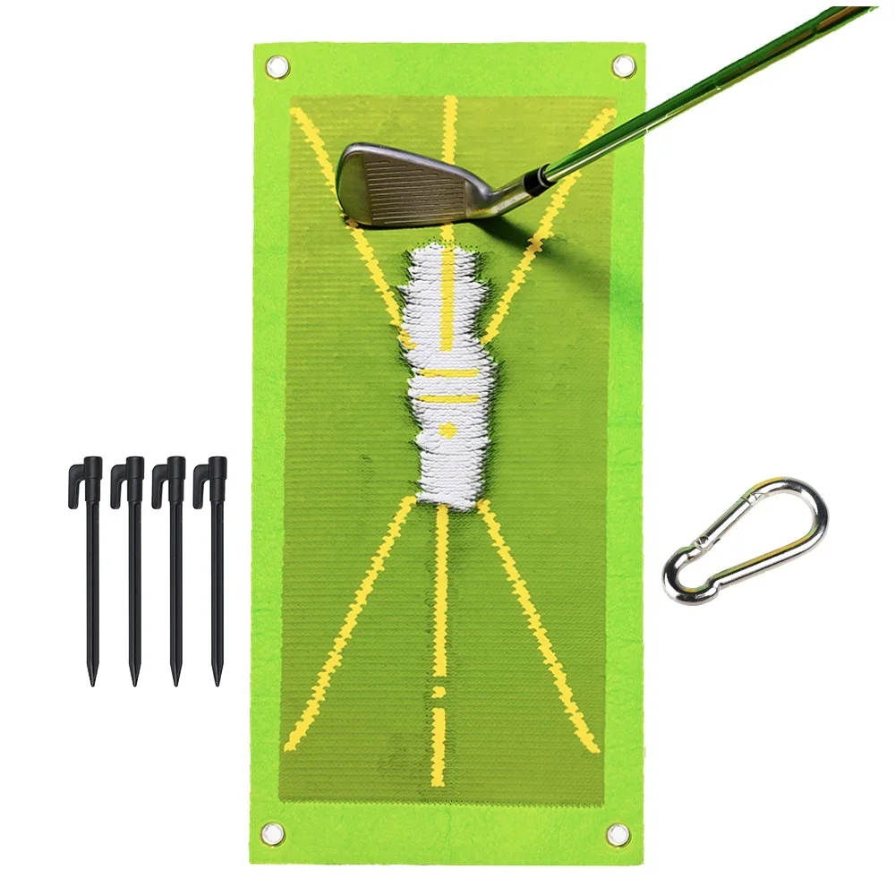 Amazon Hot Selling  Mini Portable Hitting Mat Tracking Path  Golf Simulator Swing Detection Batting Practice Training Aids