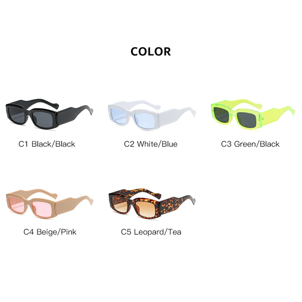THREE HIPPOS 2021 New Sun Glasses Arrivals Sunglasses Square Shades Plastic Woman Hot Wholesale Slim Trendy Retail Boys Thin