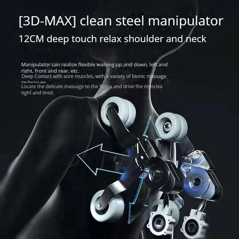 New Design Electric 4D Shiatsu Recliner Thai Stretch Zero Gravity Heating SL Track Comprehensive Full Body Massage Chair