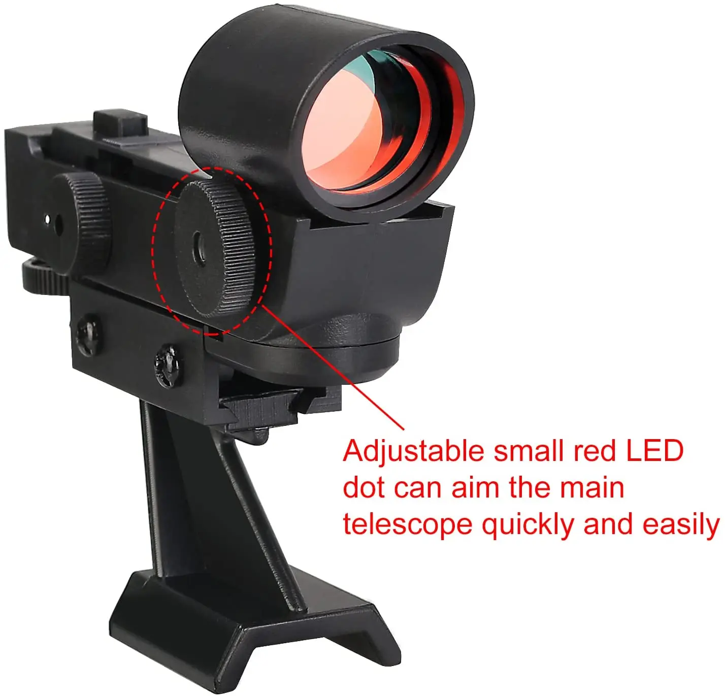 Red Dot Finder scope Compatible for Celestron 80EQ 80DX 90DX SE SLT Astronomical Telescope Accessories with Slide-in Bracket