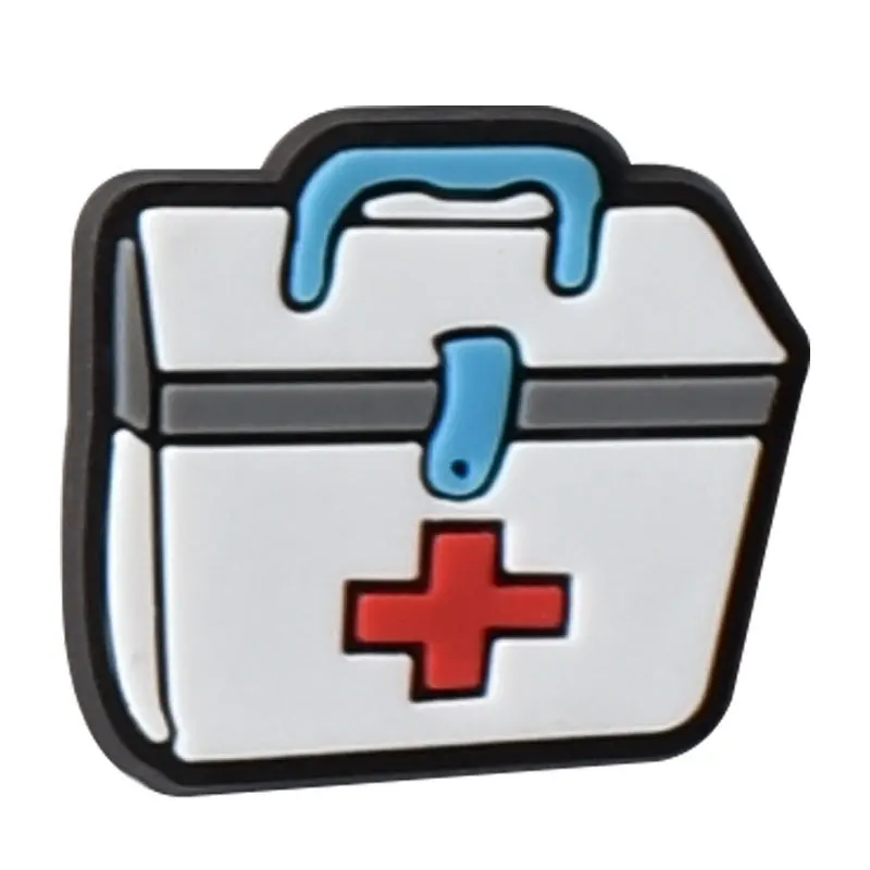 Wholesale custom design medical cartoon kids pvc croc clog shoe decoration charms
