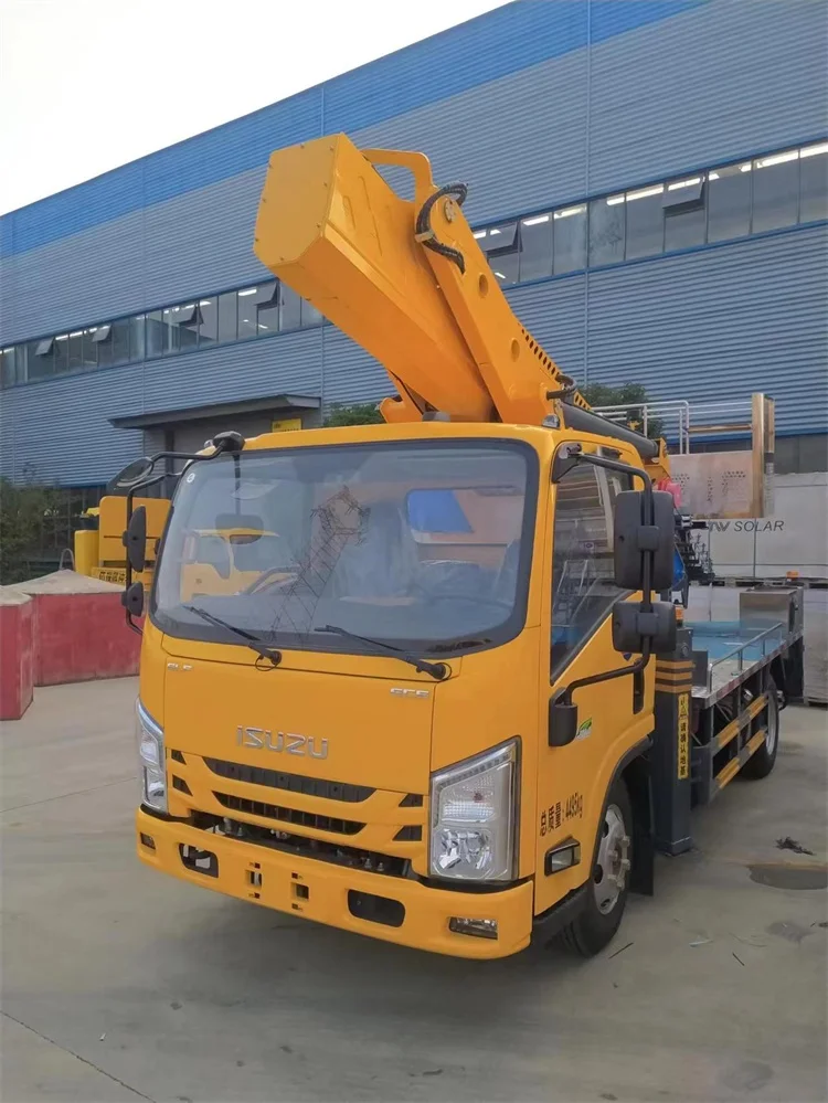 Best Isuzu 33M Aerial work platform truck overhead working truck aerial platform vehicle Bucket truck Hydraulic aerial cage