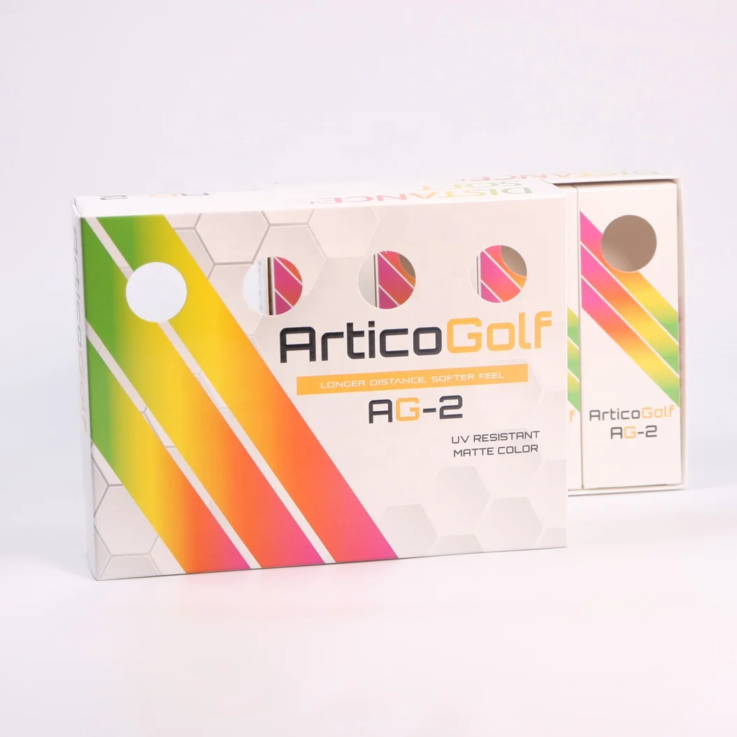 Custom 3 Golf Ball Sleeve Shipping Gift Set Box Recycled Paper Packaging 12 Golf Ball Box For Dozen Golf Balls