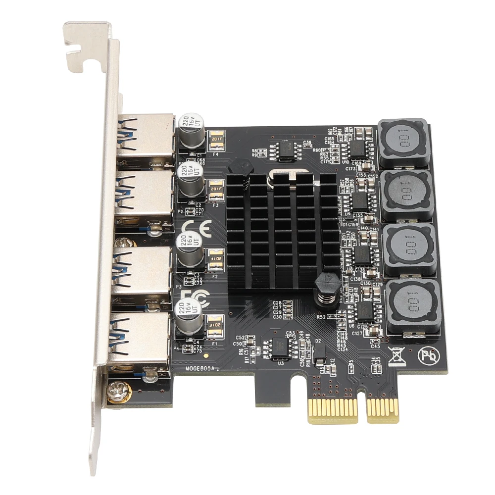 VL805 4 Port USB3.0 riser card PCI-E to 4 port USB 3.0 expansion card self powered