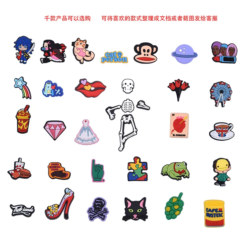 2024 Cheap Factory Price PVC Customize Bad Bunny Cartoon Medical Shoe Ornament Accessories shoe Charms