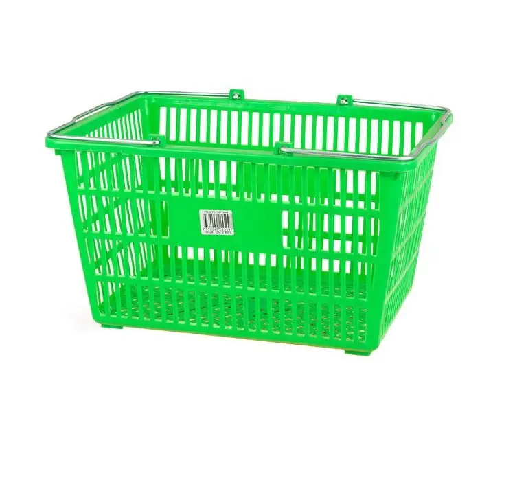 New Product Multifunctional Plastic Basket For Shopping,Plastic Shopping Supermarket Baskets With Metal Handle