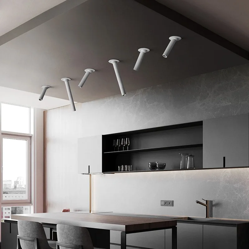 Wholesale manufacturer Scalable COB Spotlight Long tube LED downlight embedded surface mounted ceiling downlight