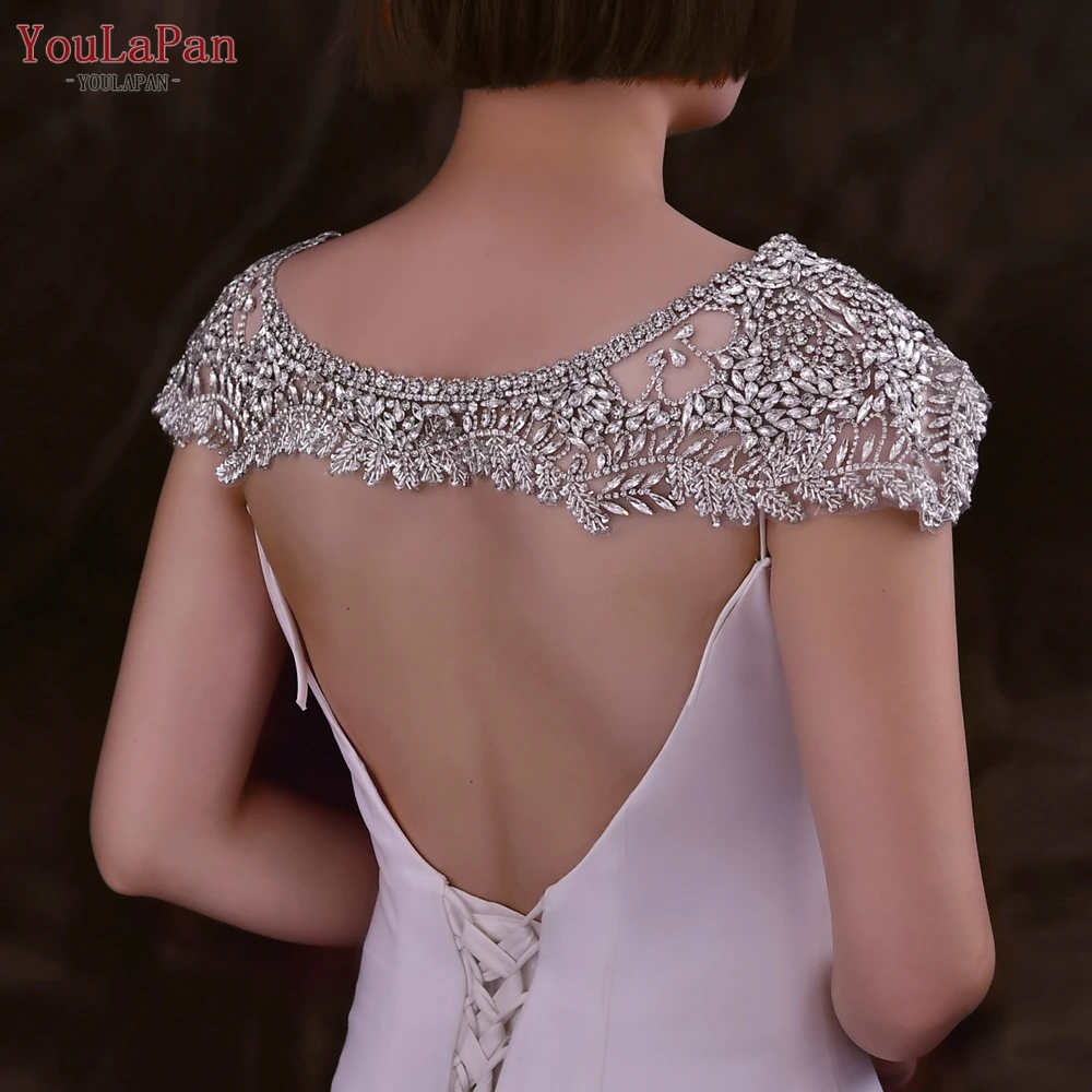 YouLaPan SG37 High Quality Rhinestone Woman Shrug Luxury Dress Shoulder Decoration Party Evening Dress Shawl