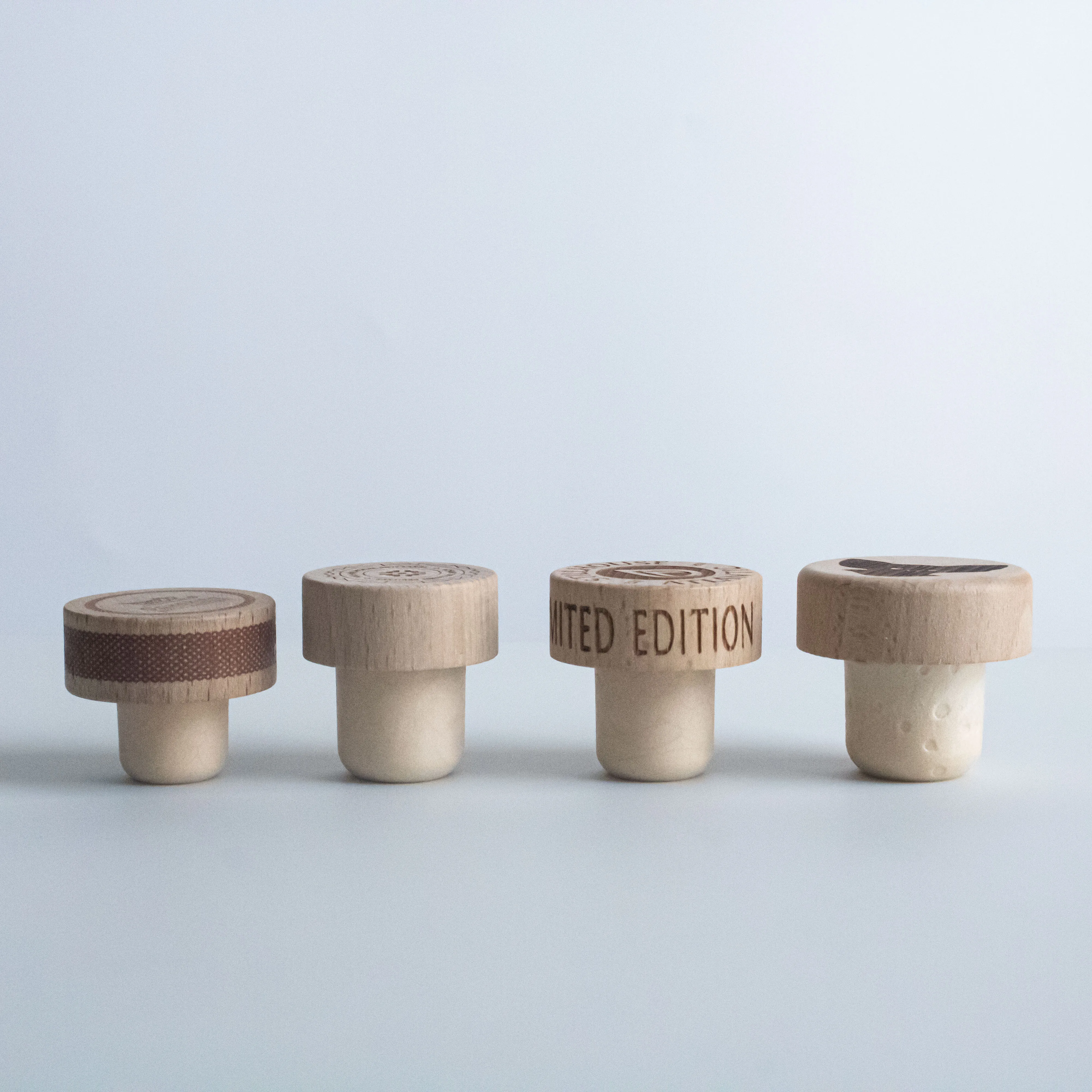 hot selling bottled wine bottle cork polymer stopper wood cap wine polymer synthetic cork wooden bottle stopper