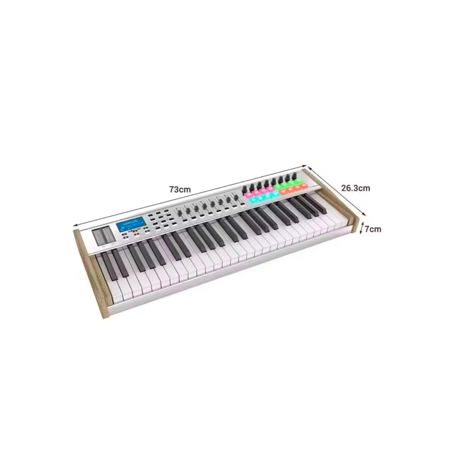 Worlde Pro Usb 49key Midi Keyboard Controller 49 Keys Digital Music Audio Studio Piano 49-keys for Musical Instruments Wholesale