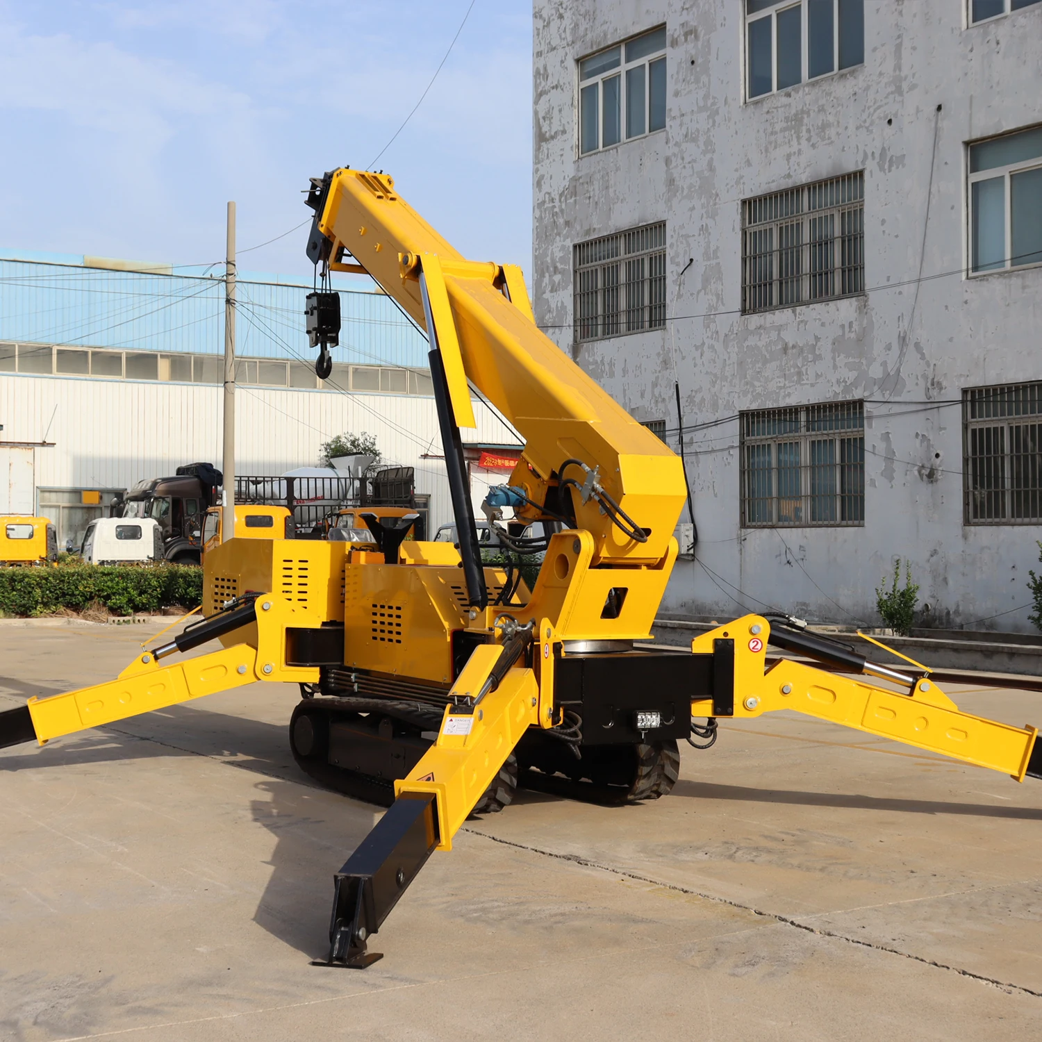 1 Ton 3 Ton 5 Ton 8 Ton Spider Crane Telescopic Boom Mini Mobile Crane mini crawler crane