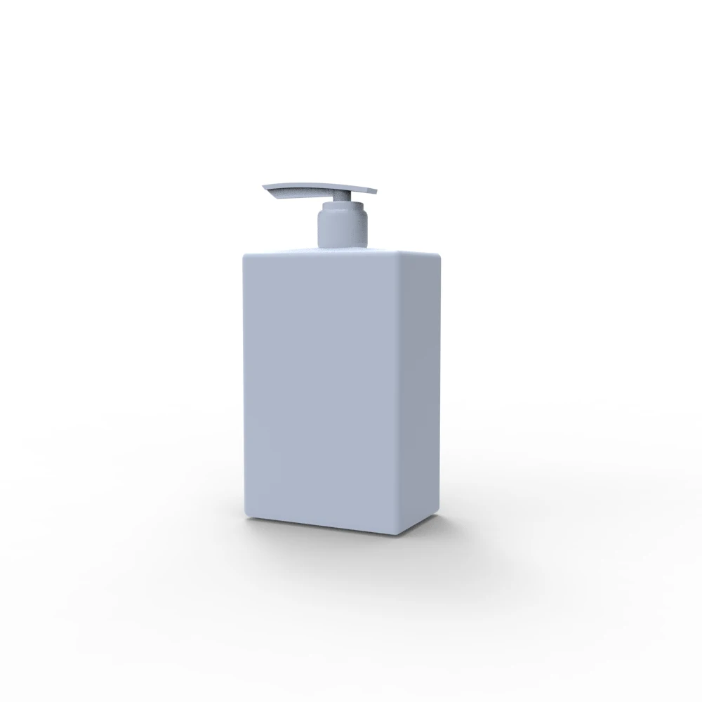 Square Plastic Cosmetic Packaging 30ml 50ml 150ml 250ml Body Wash Shampoo Lotion Pump Bottles Container