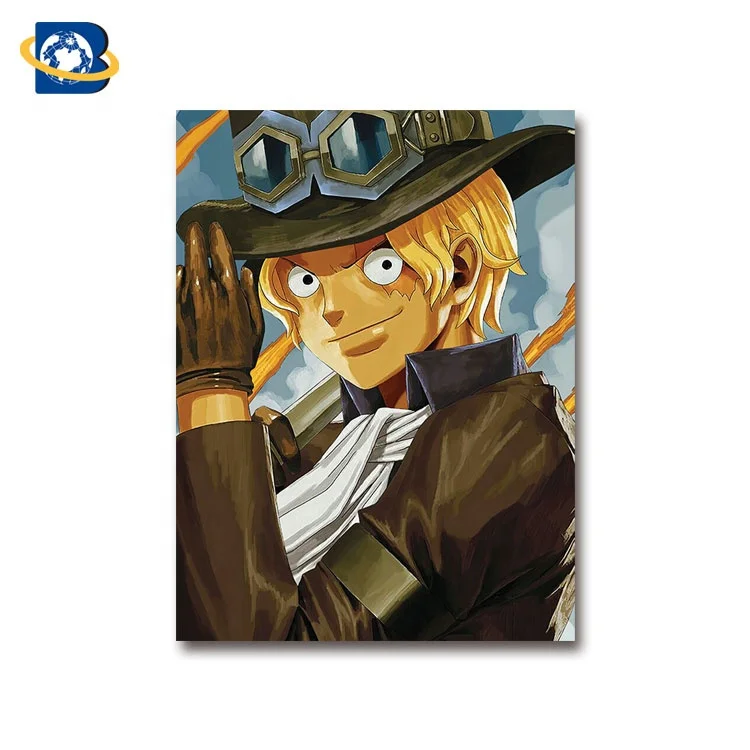 
3d anime poster Japanese triple transition anime picture flip effect poster of ONE PIECE 
