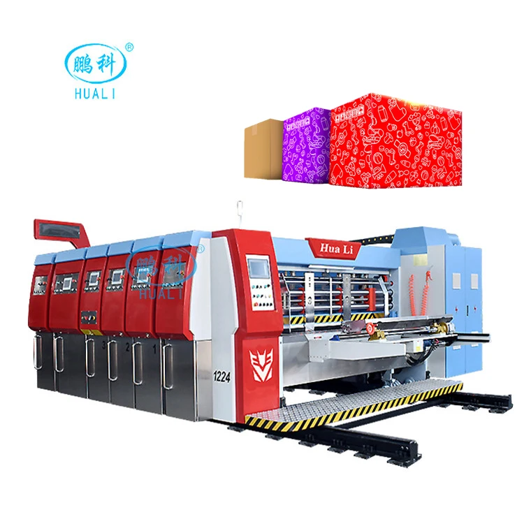 full automatic multicolor flexo printing machine printer machine corrugated flute cardboard printing die cutting machine