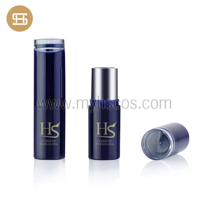 
Оптовая продажа, форма для губной помады 12,1 мм, темно-синий пустой тюбик для губной помады, упаковка на заказ, контейнер для бальзама для губ 