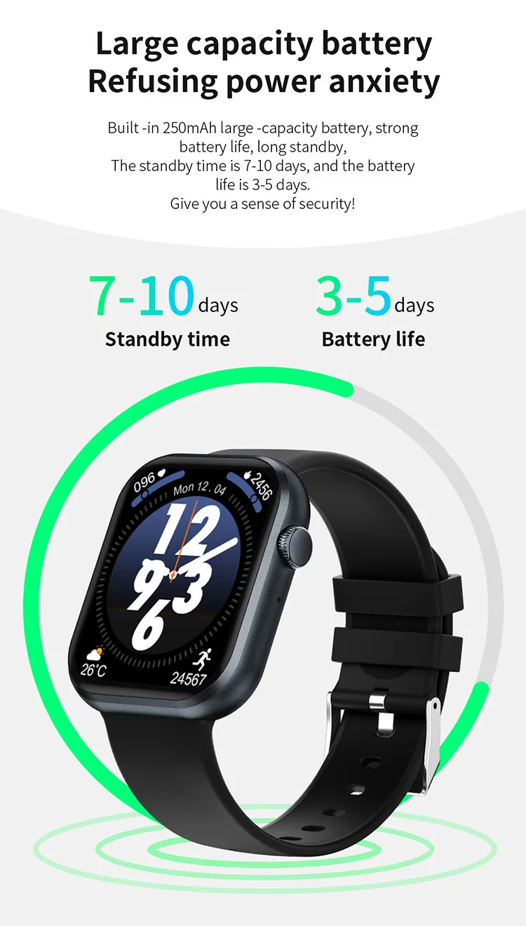 Smart Watch G20 BT Calls Smartwatch For Men Women Sport Fitness Bracelet Custom Watch Face Sleep Heart Rate Monitor