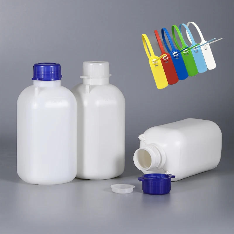 Wholesale 750ml Empty Square HDPE Chemical Reagent  Fuel Oil Sampling Bottles