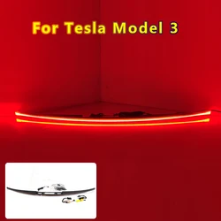 Car exterior accessories LED Tail Light Brake Rear Lamp Modified Rear Lights through tail lights For Tesla Model 3/y 2019-2023