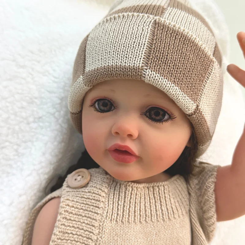 Customization Pattern Color Cotton Hand Knitted Beanies for Newborn to Toddler Boys and Girls Infant Pom Pom Hats For Winter