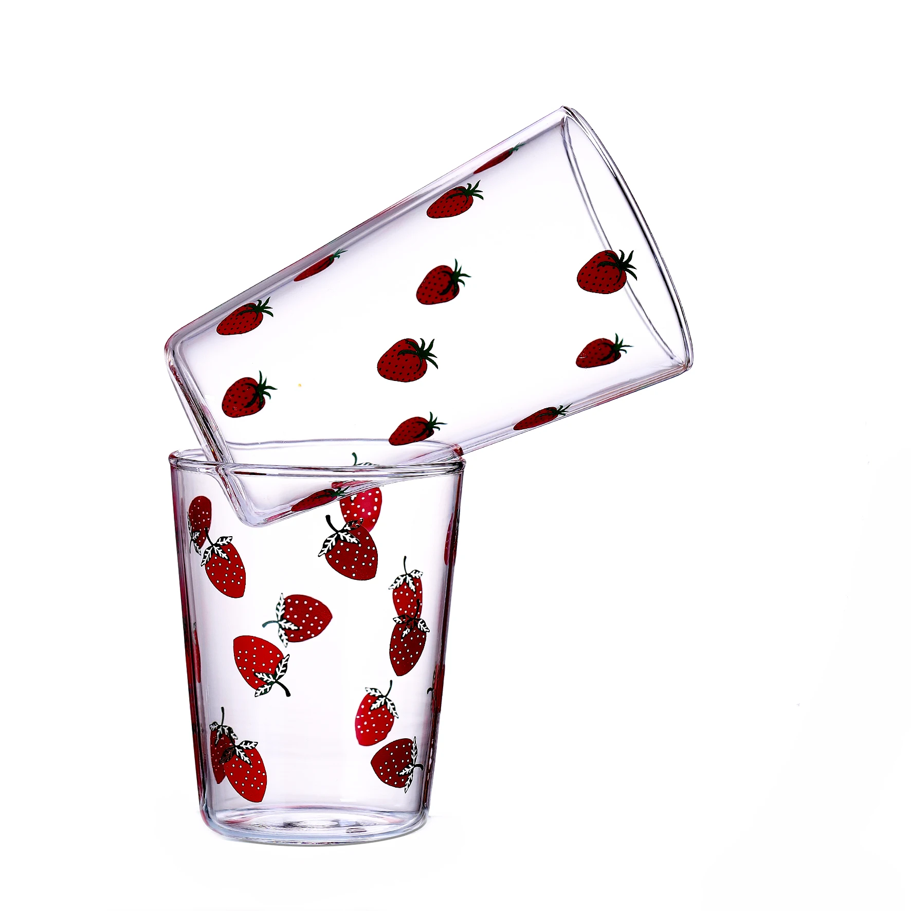 
wholesale Glass Cup ins Wind home cup tea mug water Cup girl cute high temperature resistant male simple fresh Mori tea making 