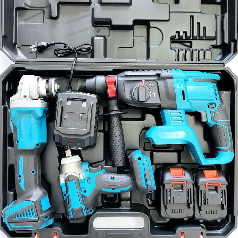 Big Tree Manufacturers Suppliers Brushless Electrical Equipment Combo Hand Power Tool Kit Set  Electric Machine Set Tool Kits