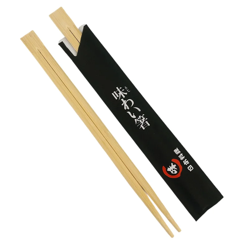 Wholesale  Cheap Japanese Chinese Twin Disposable Custom Logo Bamboo Chopsticks