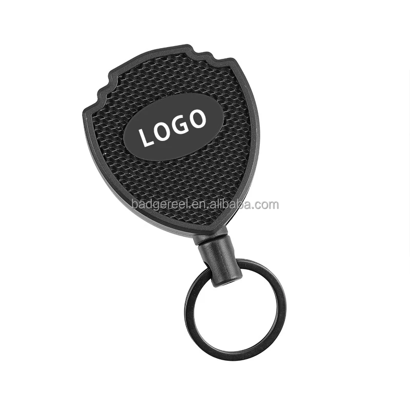 Heavy Duty Carabiner Retractable Keychain Antitheft Outdoor Yoyo Reel Clip Key Ring Robbery Protection Badge Holder
