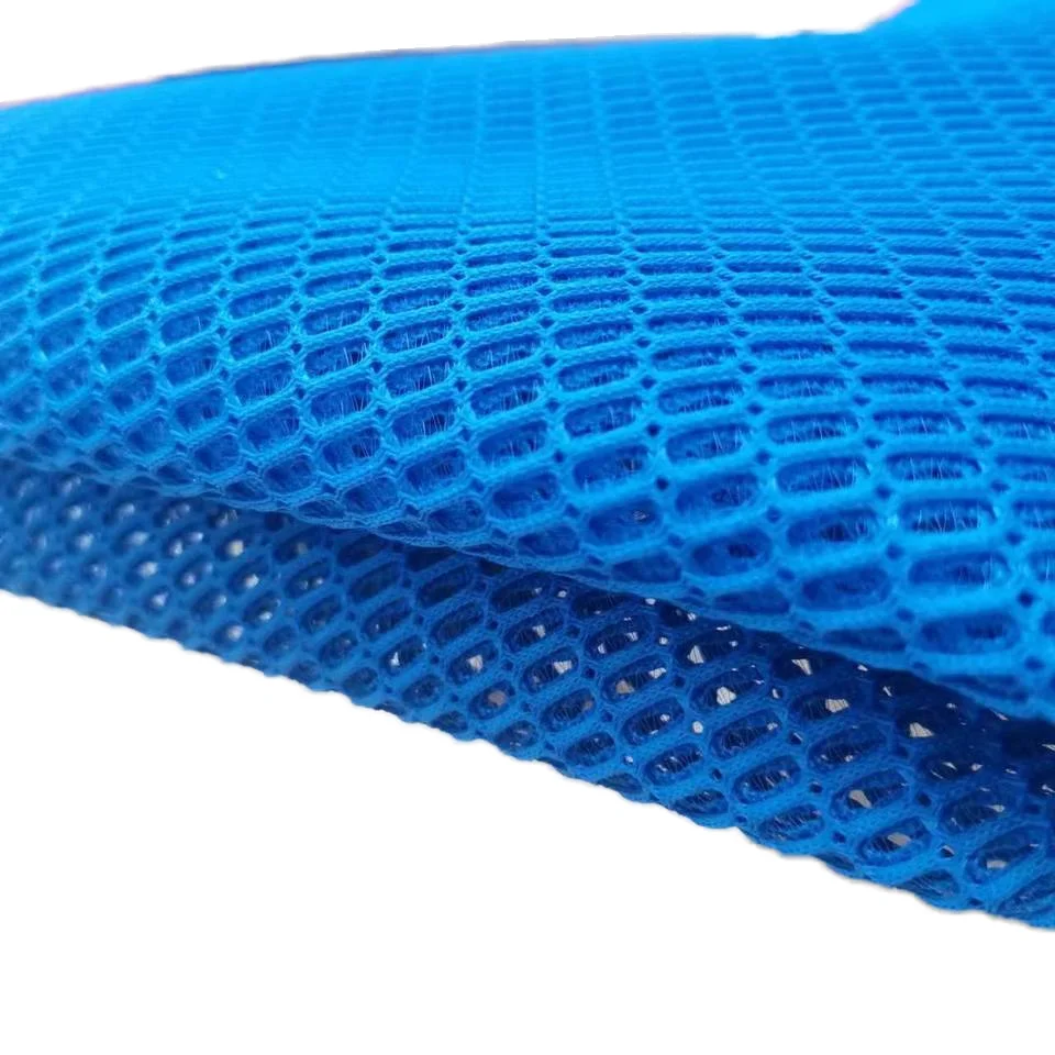 100% Polyester Thickened Double Shoe Upper Breathable Mesh Fabric Warp Knitted Luggage Lining Hat with Unique Pattern Design