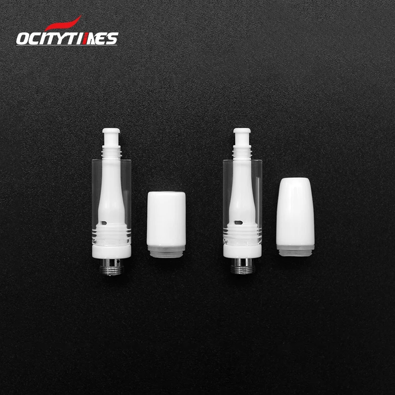 
super thick carts CBD atomizer tanks 510 oil vaporizers 1ML with all white body 