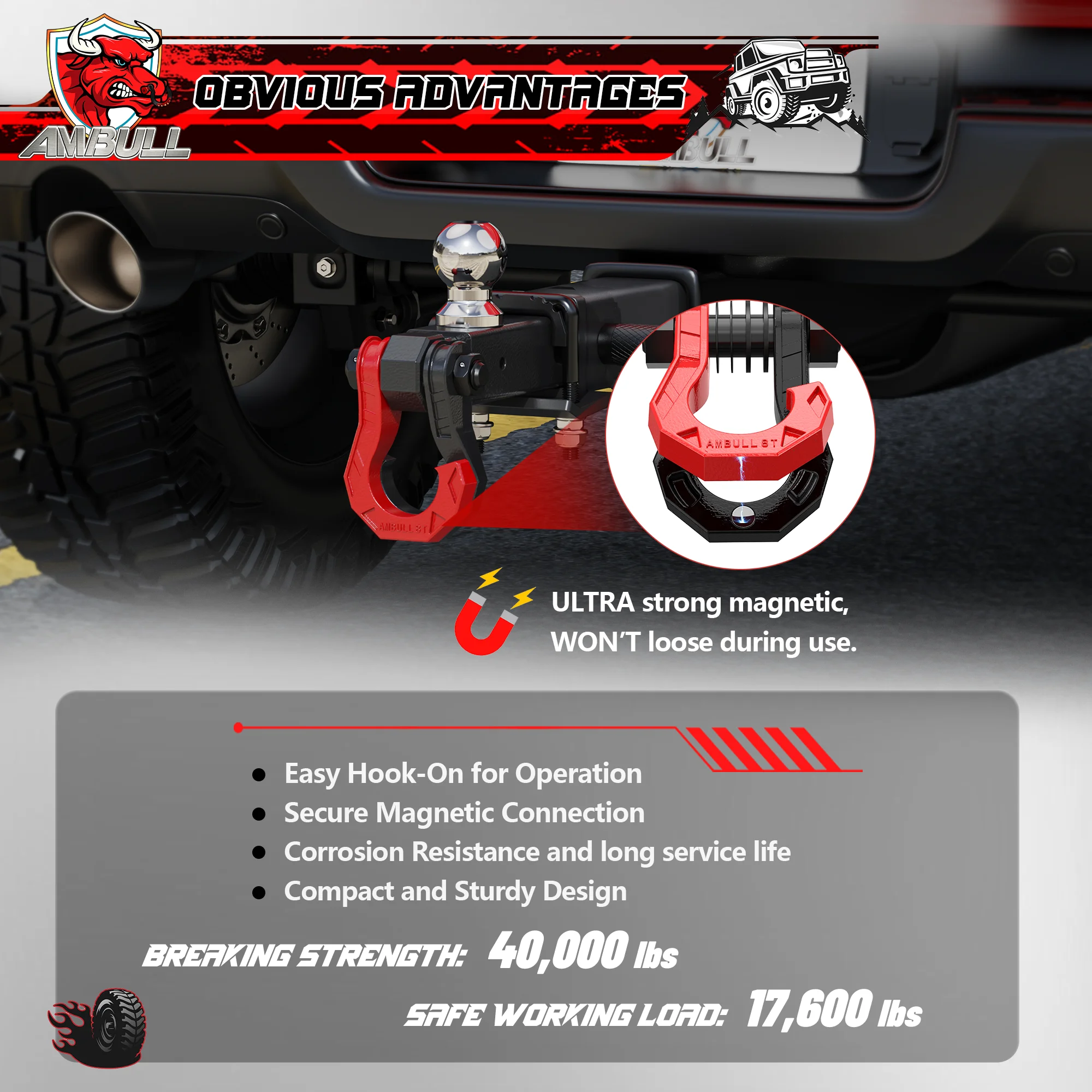 United States Patent Hitch Receiver Tow Shackle Paracord  Zinc Plated Tow Bow Shackle Split Type D Ring Shackle For Suv