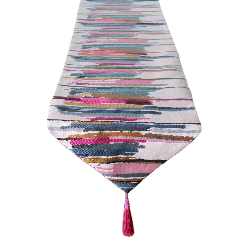 
Hot sell high quality jacquard table runner for home decoration 