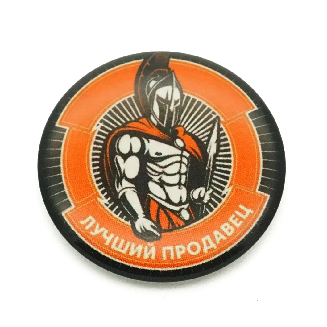 wholesale Customized printed logo metal button badge parts promotion gift Sublimation 37Mm 58Mm fridge magnetic button badge