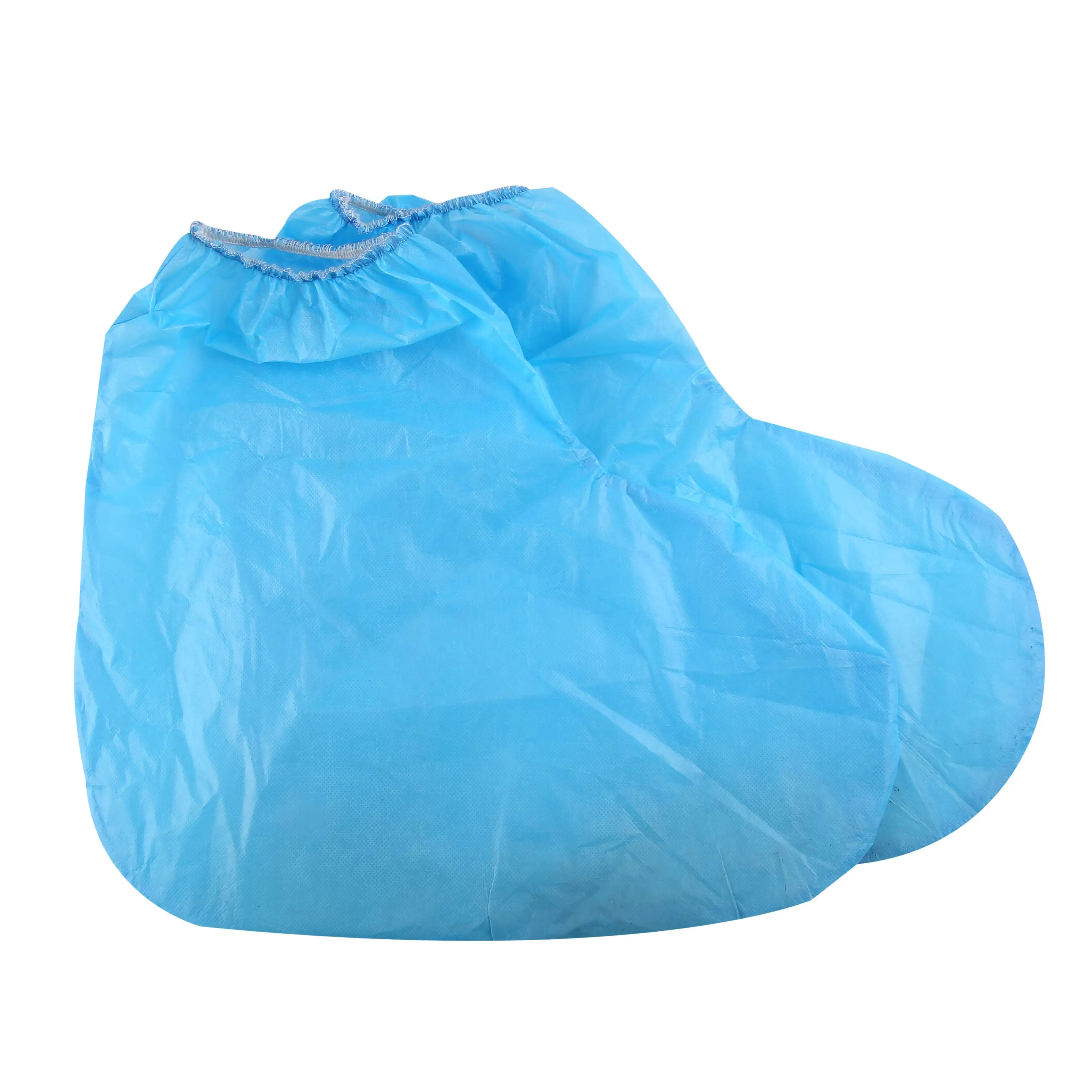 
Disposable boot cover waterproof non-slip shoe cover durable PP PE blue shoe cover 