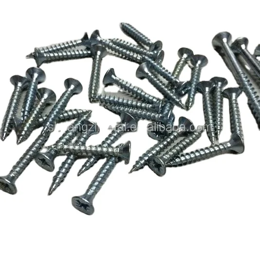 Zinc Plated Pozi Drive Double Csk Flat Head Chipboard Screw Timber Screw Fiberboard Screw