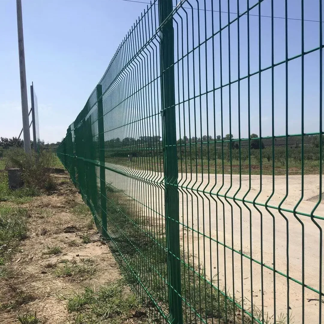 Welded wire mesh outdoor 3d curvy panel steel fence 3d welded mesh fence 3d curved welded wire mesh fence panel for garden