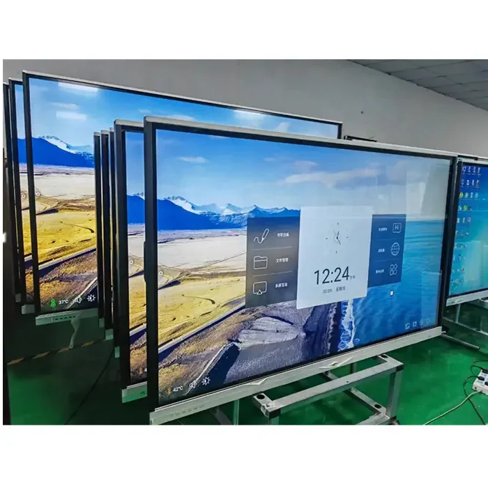 55 65 75 86inch LCD Touch Screen Interactive Flat Panel 4k Win10 Android Smart Interactive Board Monitor For School Meeting