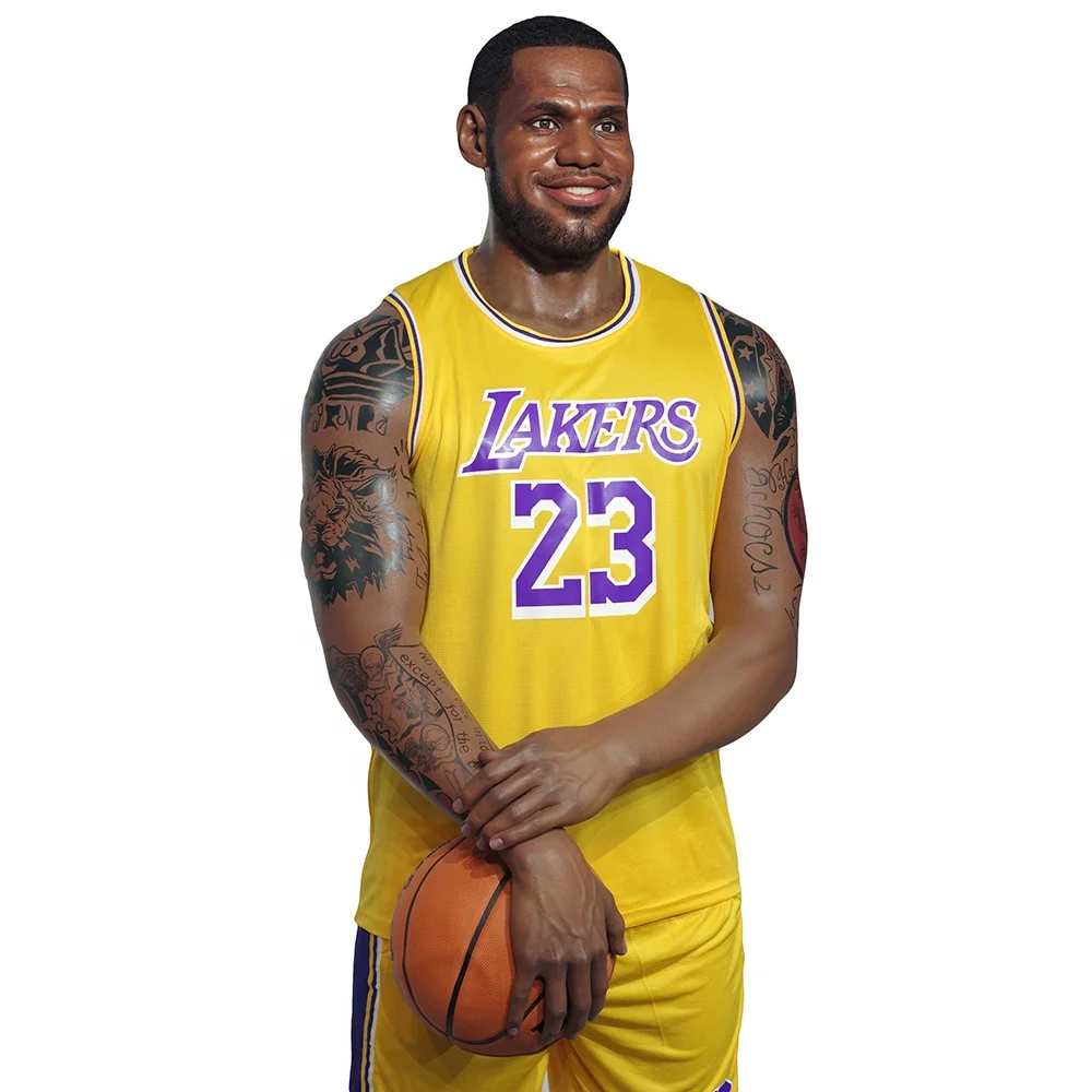 Customized Resin Sportsman Player Celebrity Life Size Super Realistic Sculpture Figurine Silicone Figure Statue For Wax Museum